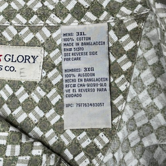 % Faded Glory Button Down Shirt 3XL - Picture 10 of 10
